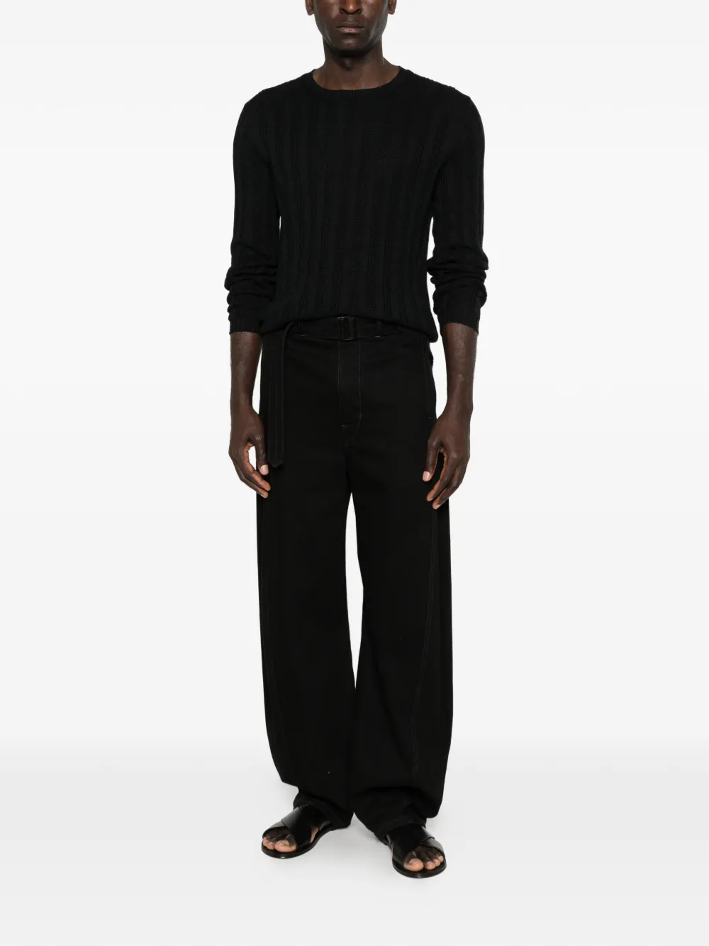  Scaglione Crew-neck Sweater - Black 