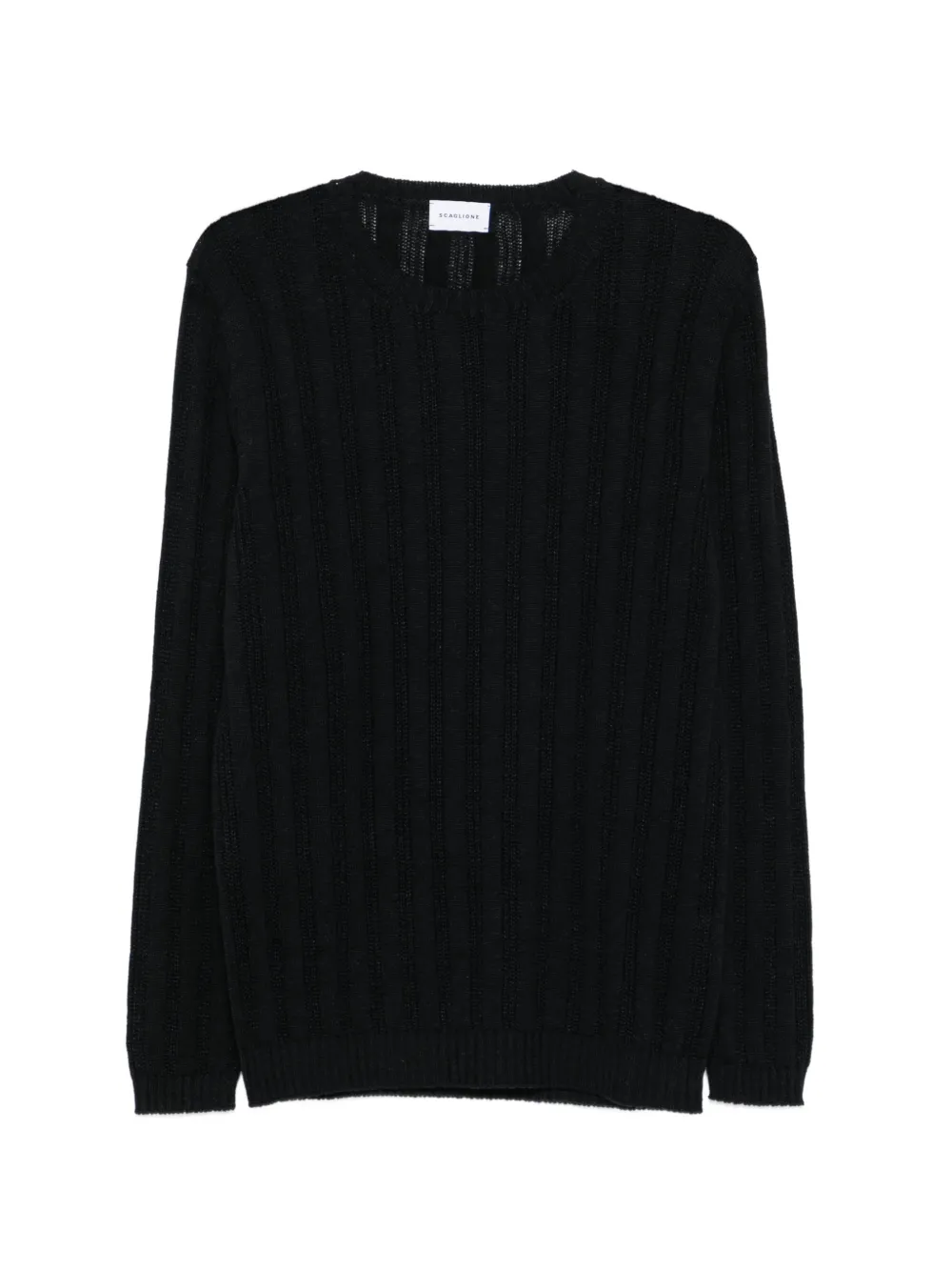 SCAGLIONE crew-neck sweater - Nero
