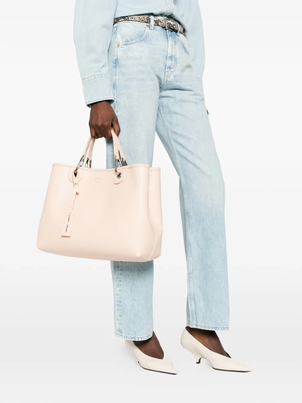 Emporio Armani Shopper met handvat Roze