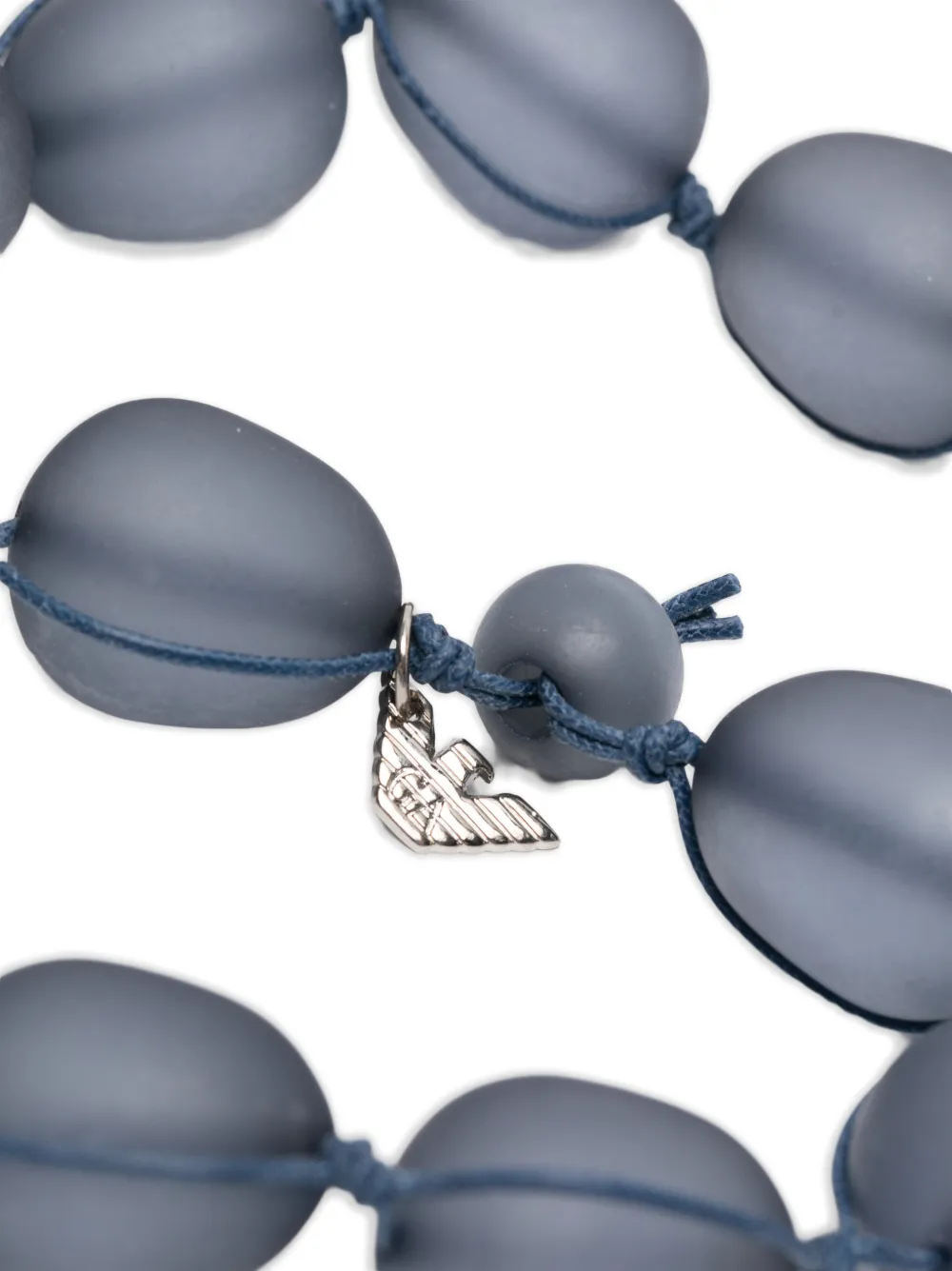  Emporio Armani Collar Con Cuentas - Azul 