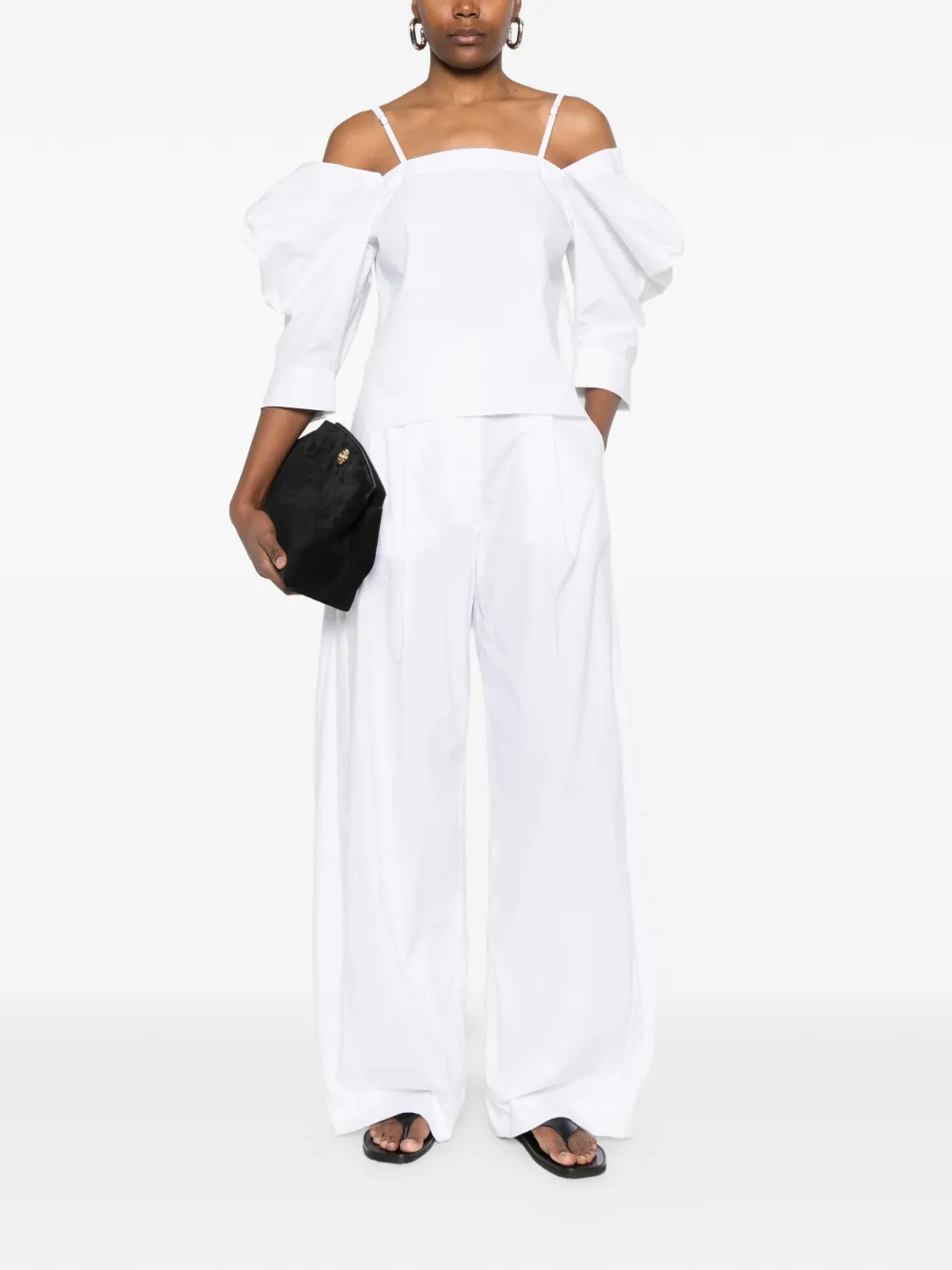  Thelatest Billie Pleated Trousers - White 