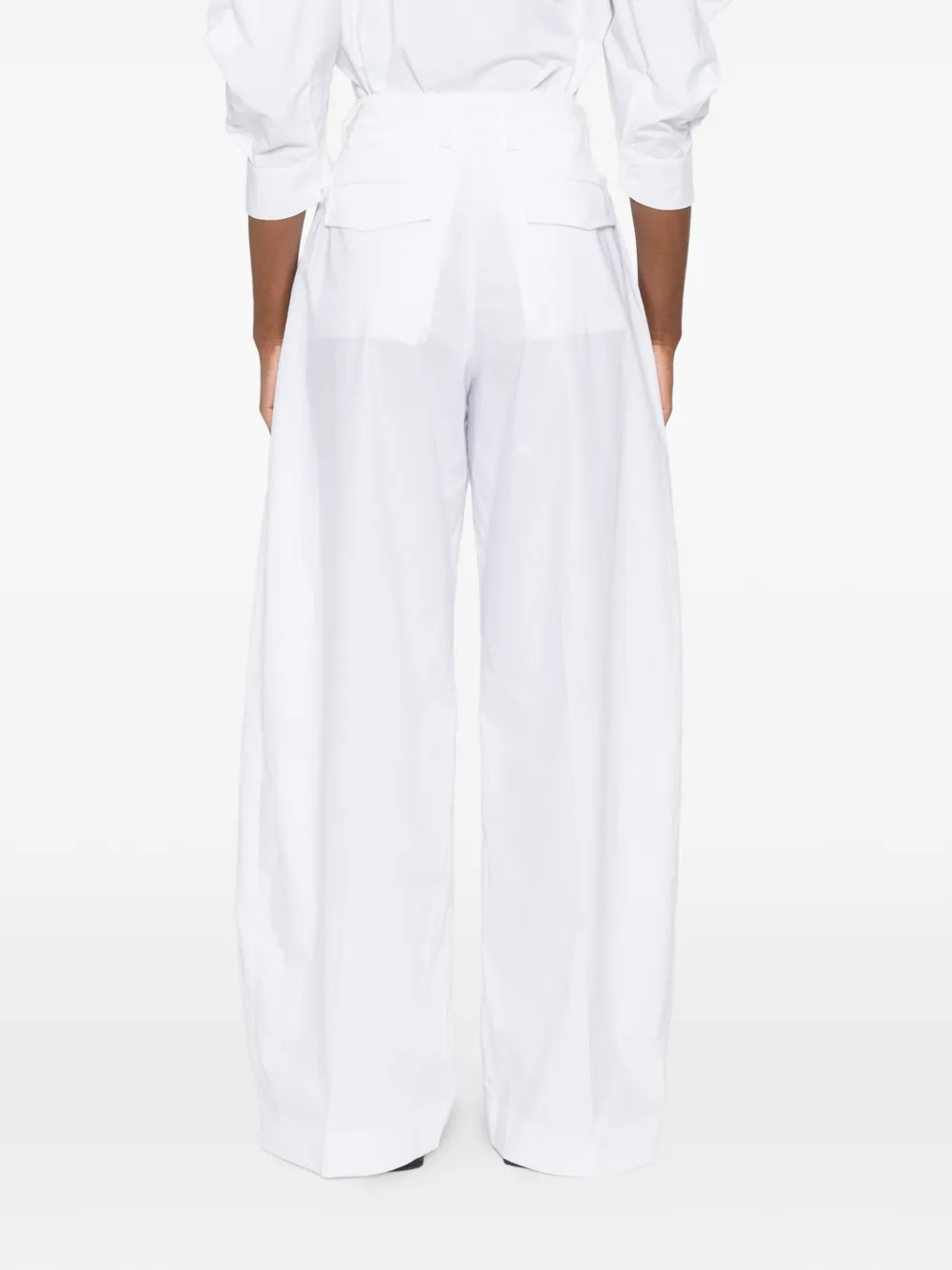 THELATEST Billie geplooide broek Wit