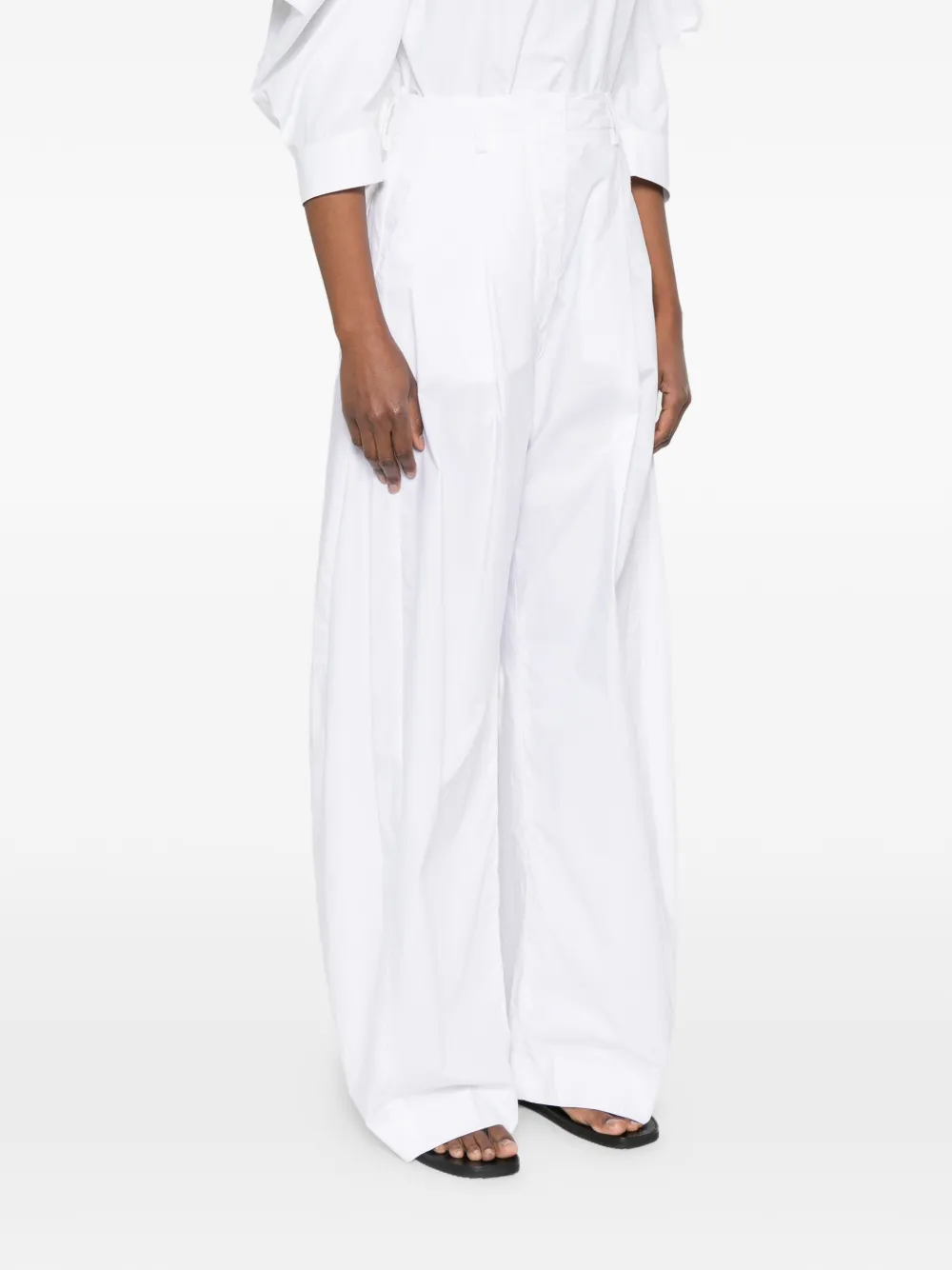  Thelatest Billie Pleated Trousers - White 