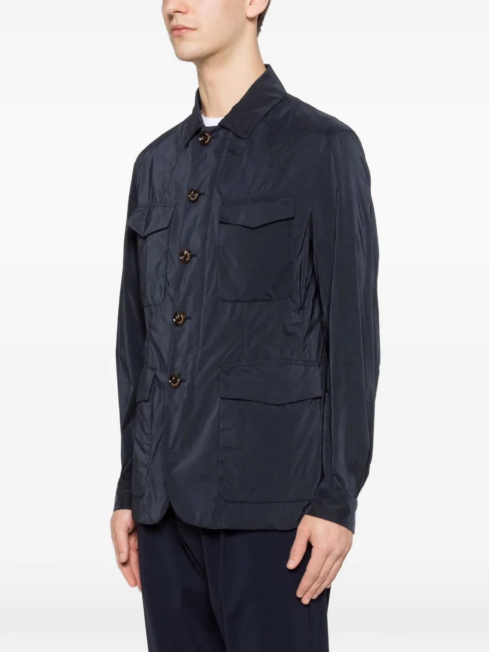  Montecore Flap-pocket Shirt Jacket - Blue 