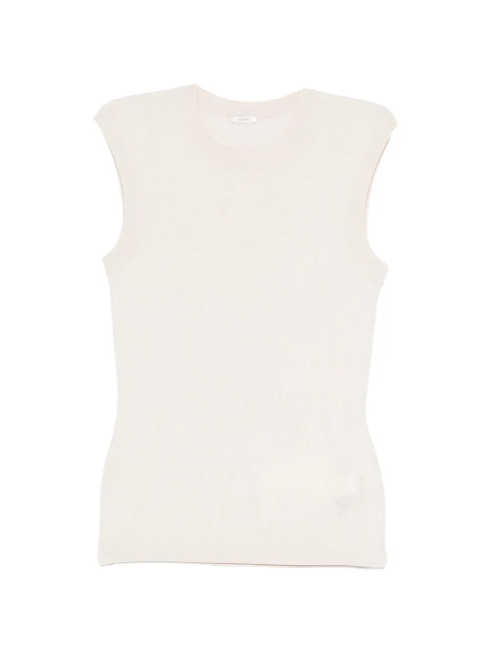 JOSEPH Calife ribbed sleeveless top - Toni neutri