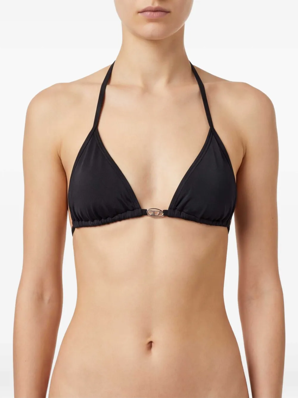 Diesel Bikini met metalen logo Zwart