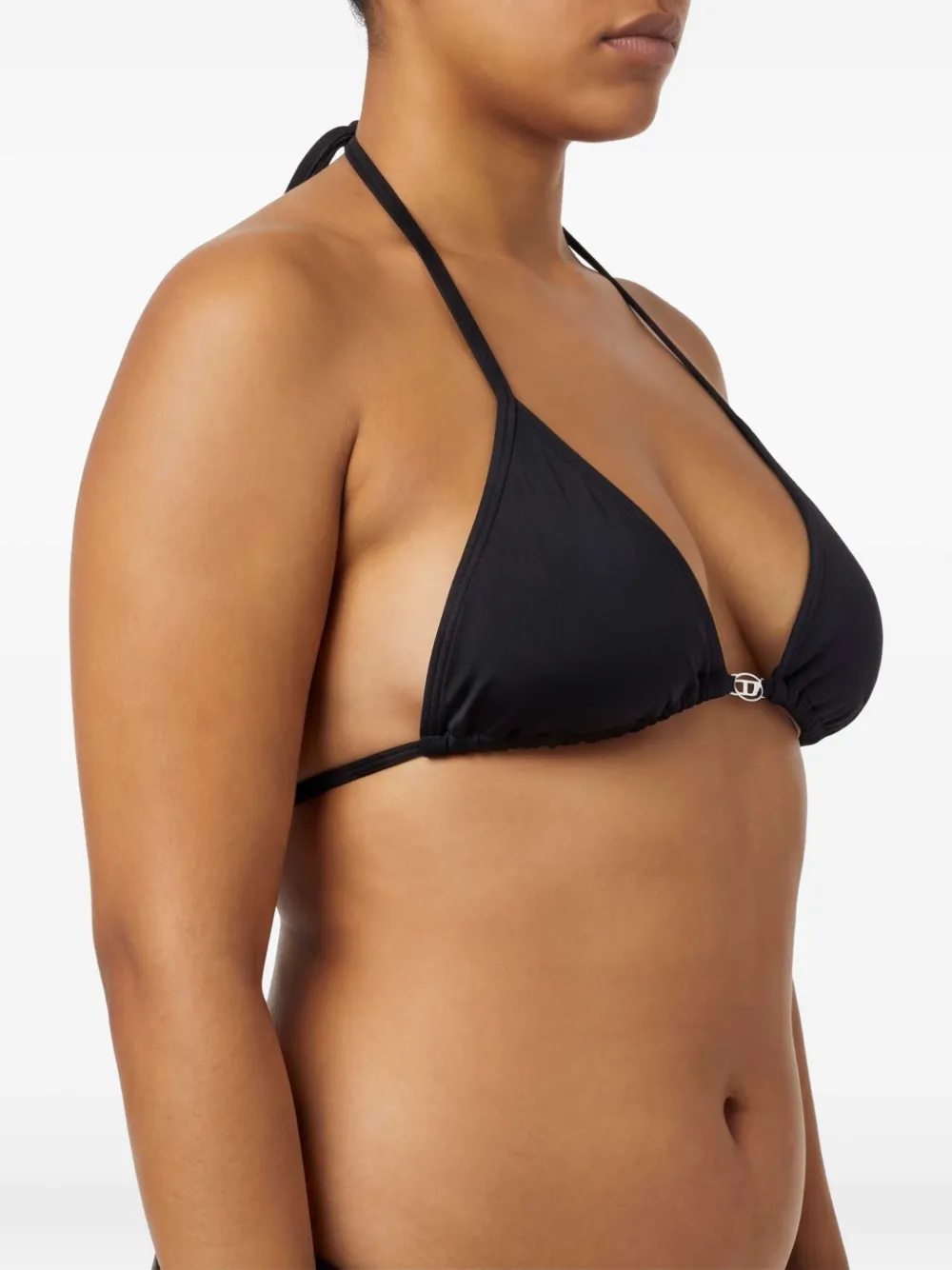 Diesel Bikini met metalen logo Zwart