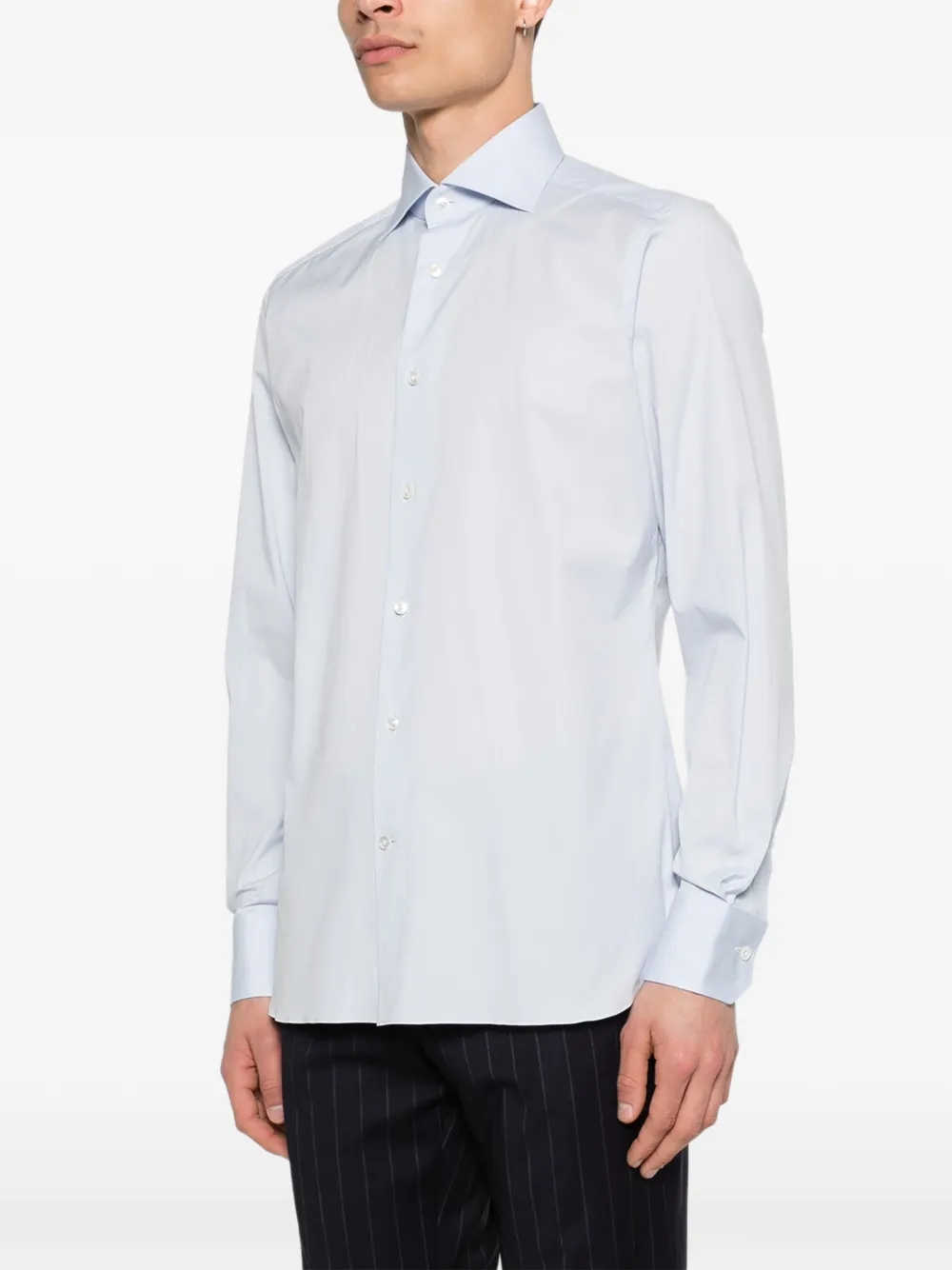 Zegna Overhemd met lange mouwen Blauw