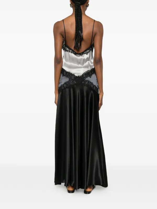 lace satin cami dress Black Warehouse Satin Lace Cami Dress