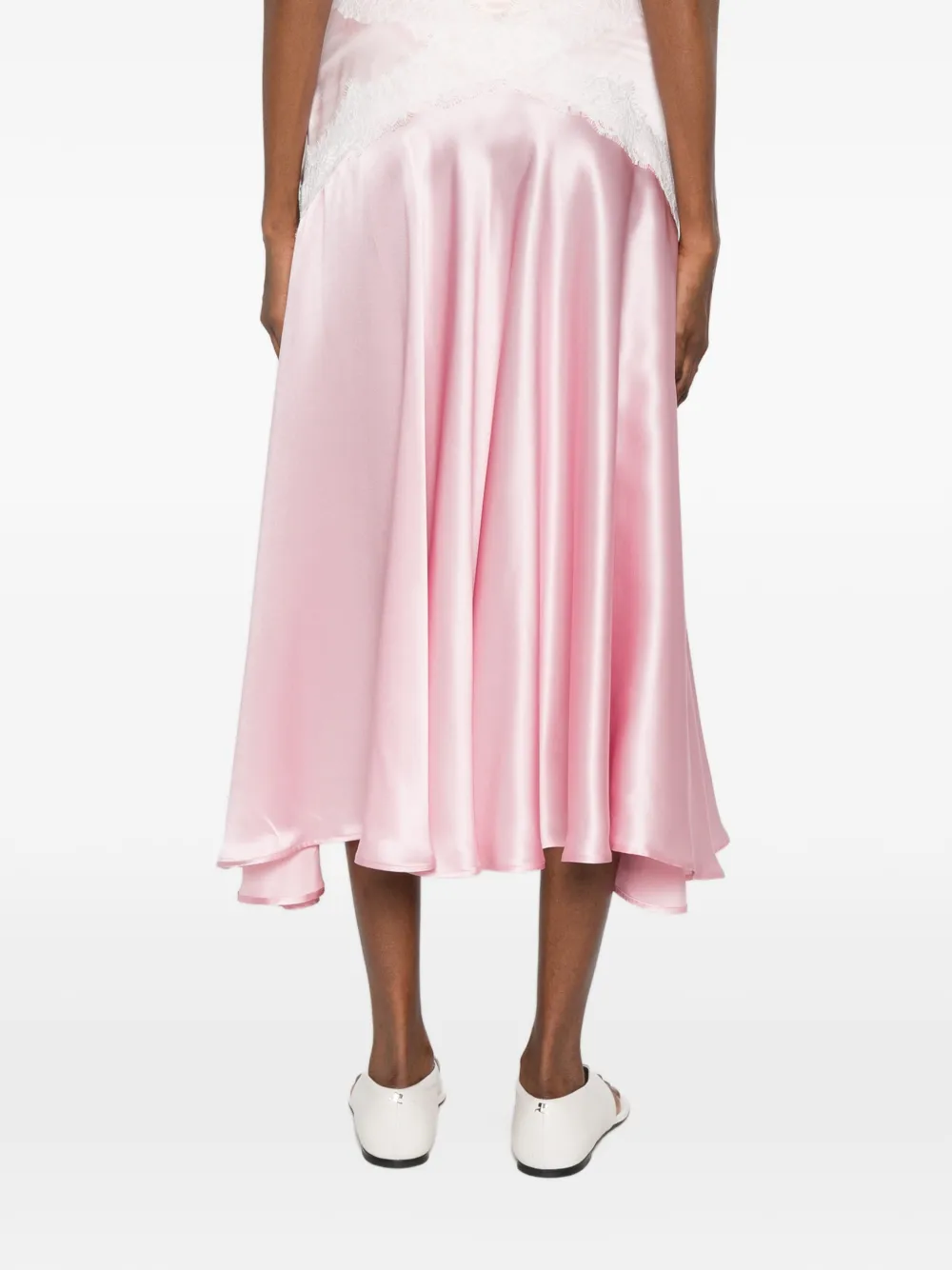 Viktor & Rolf Midi-rok met kant Roze