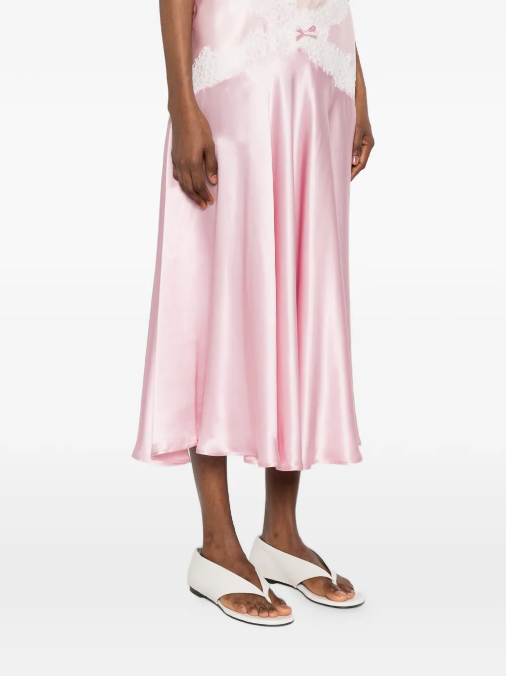 Viktor & Rolf Midi-rok met kant Roze