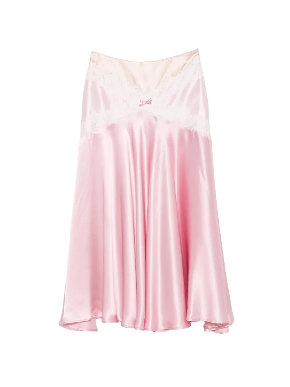 Viktor & Rolf Midirock mit Spitzensaum - Rosa