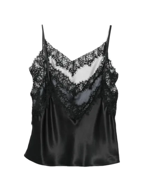 Viktor & Rolf blusa con ribete de encaje