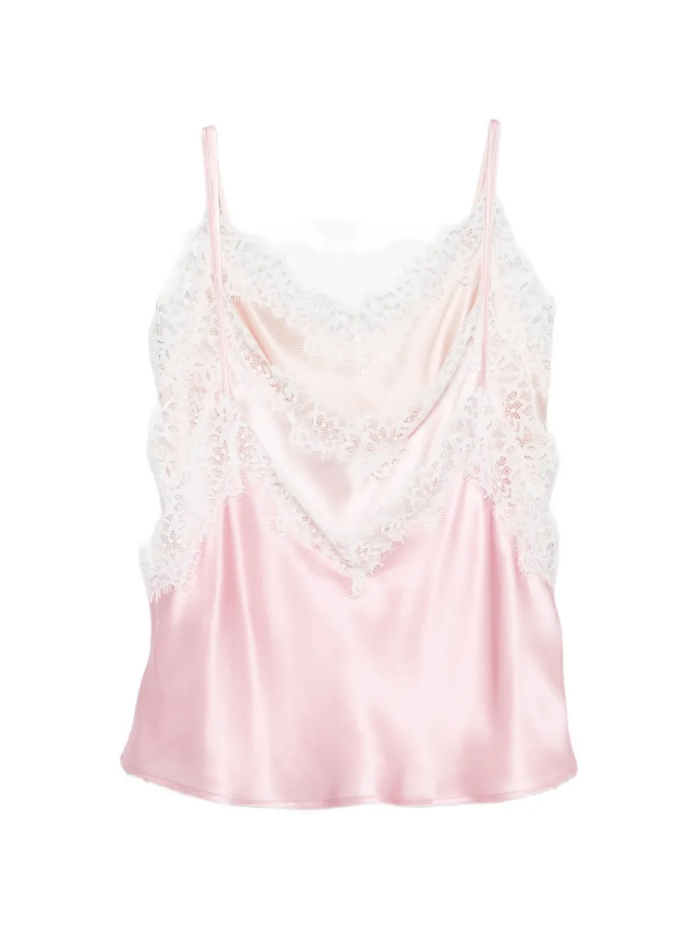 Viktor & Rolf Bluse mit Spitzenborten - Rosa
