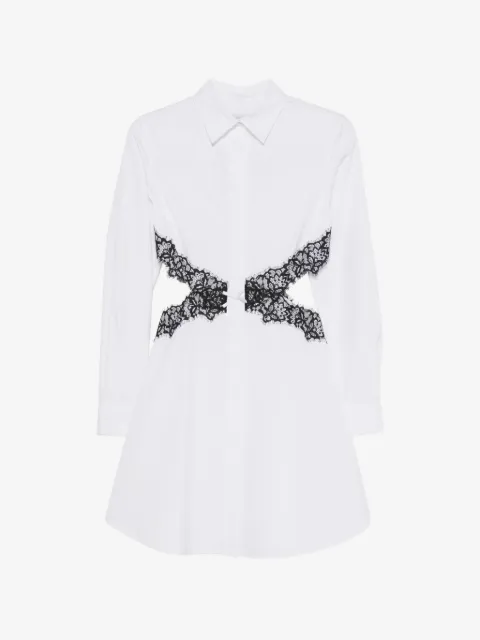 Viktor & Rolf lace-trim cut-out mini dress