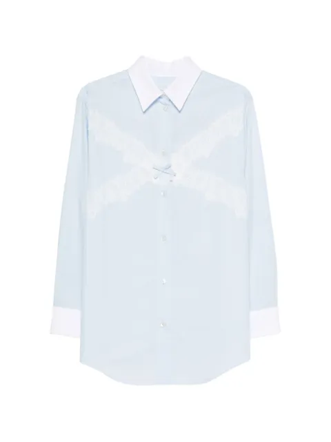 Viktor & Rolf lace-trimmed bow-detail shirt