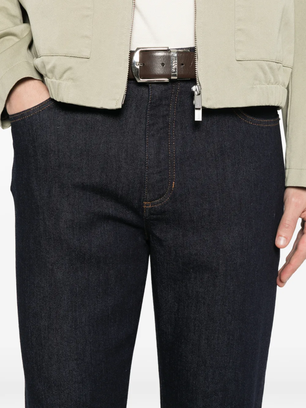 Zegna Jeans met knopen Blauw