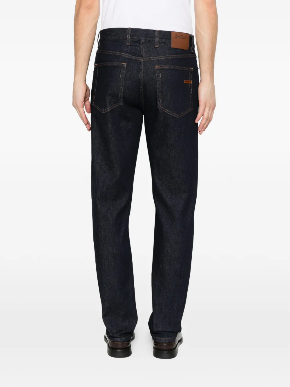 Zegna Jeans met knopen Blauw