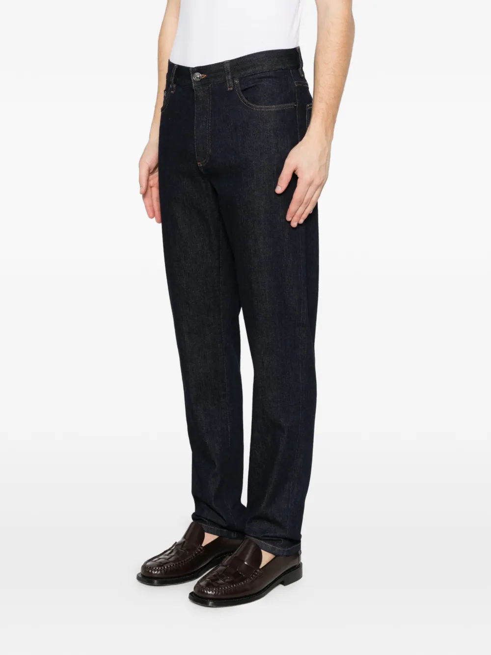 Zegna Jeans met knopen Blauw