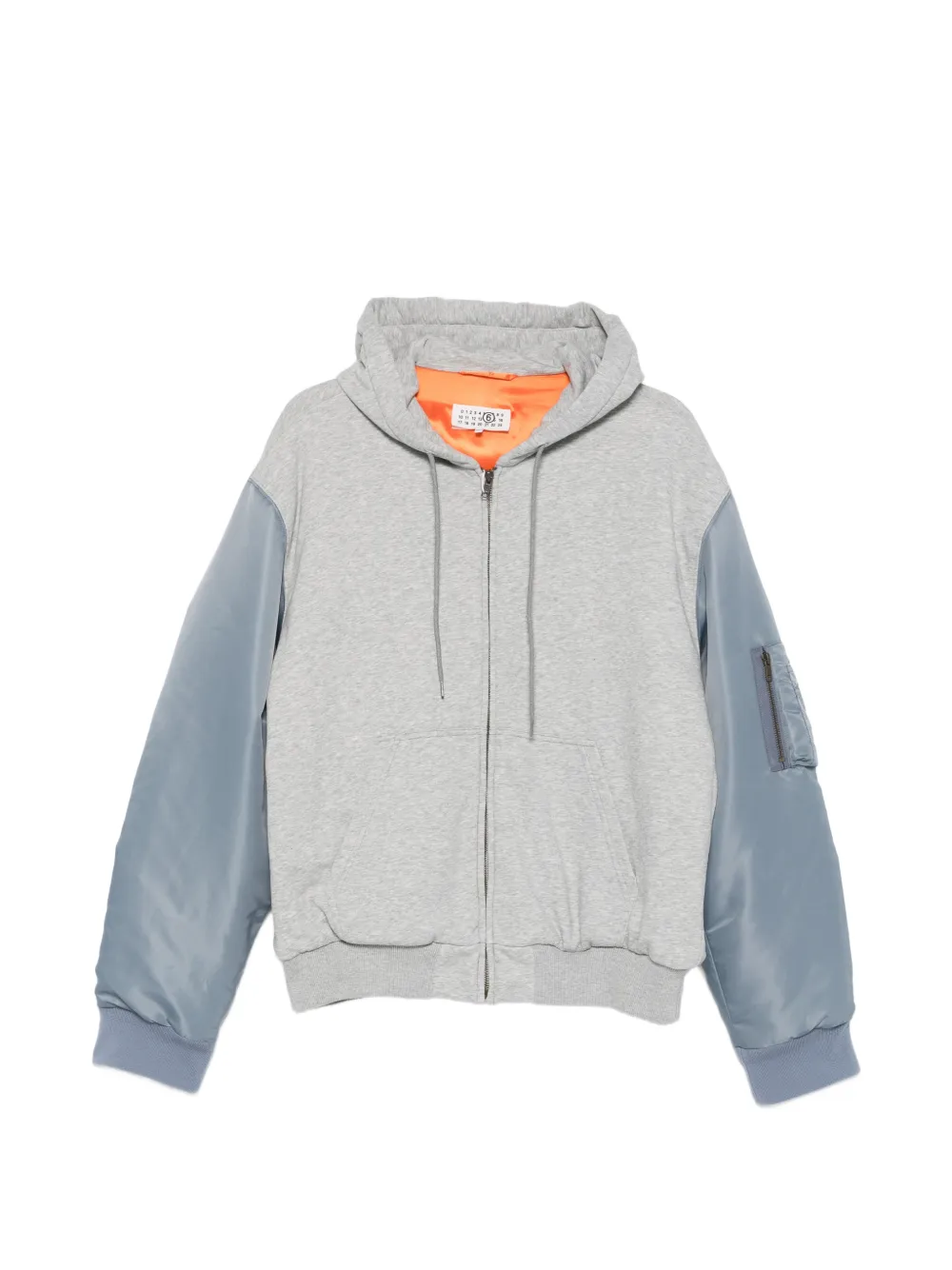 MM6 Maison Margiela hooded panelled jacket - Grey
