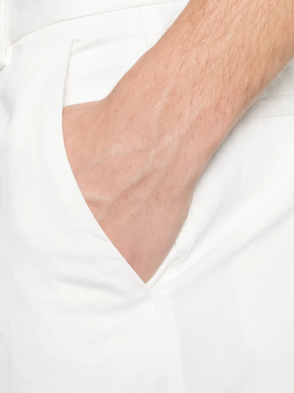 Zegna Shorts met riemlussen Wit