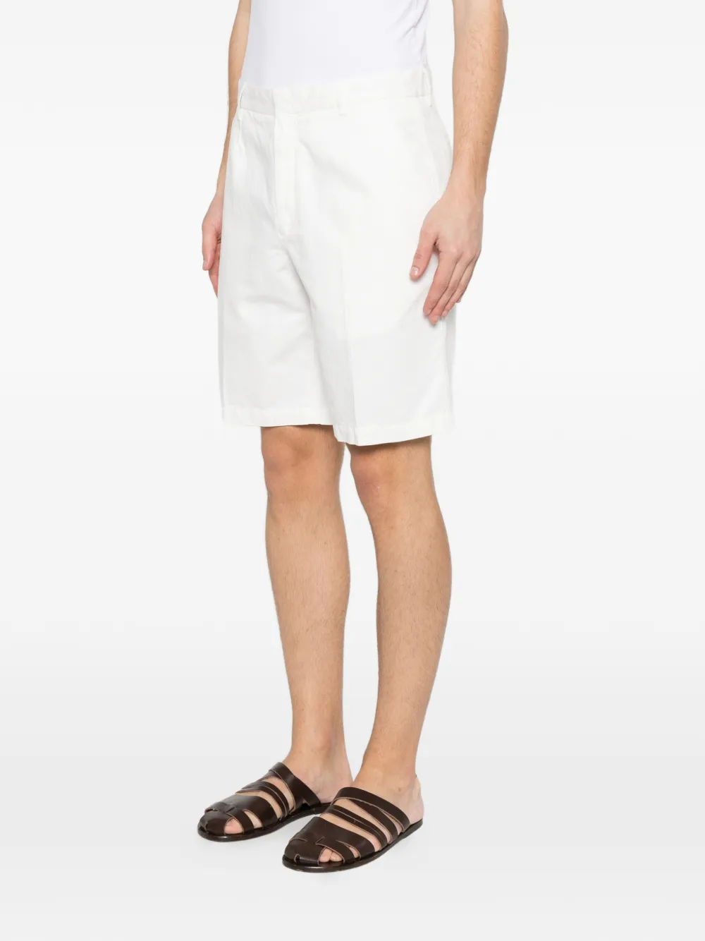 Zegna Shorts met riemlussen Wit