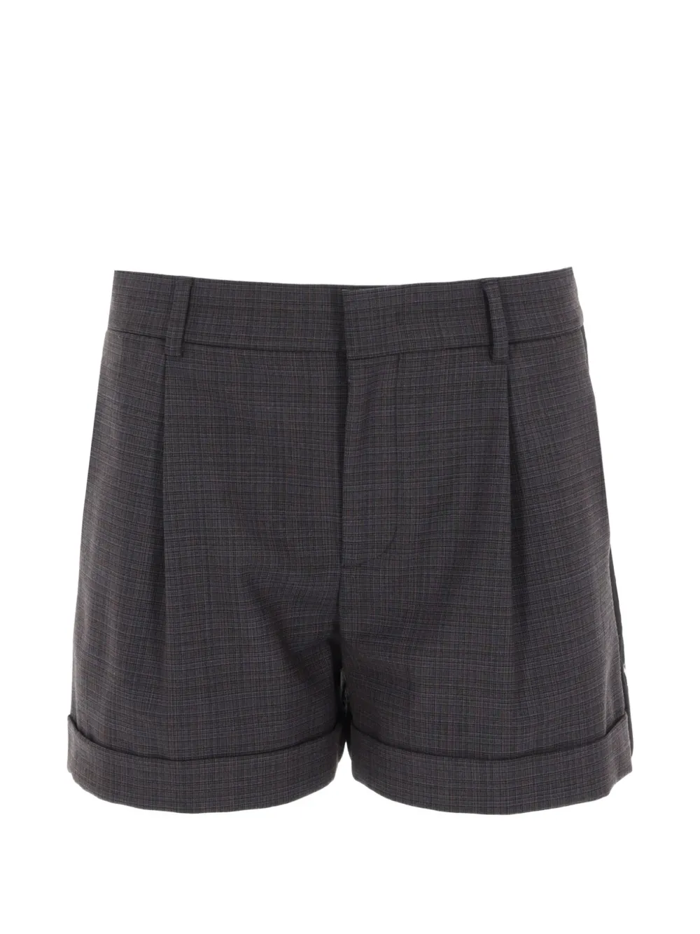 Moschino cuffed pleated shorts - Grigio