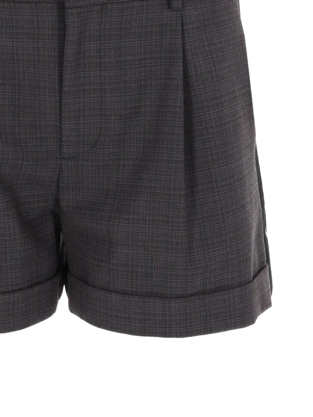  Moschino Cuffed Pleated Shorts - Grey 
