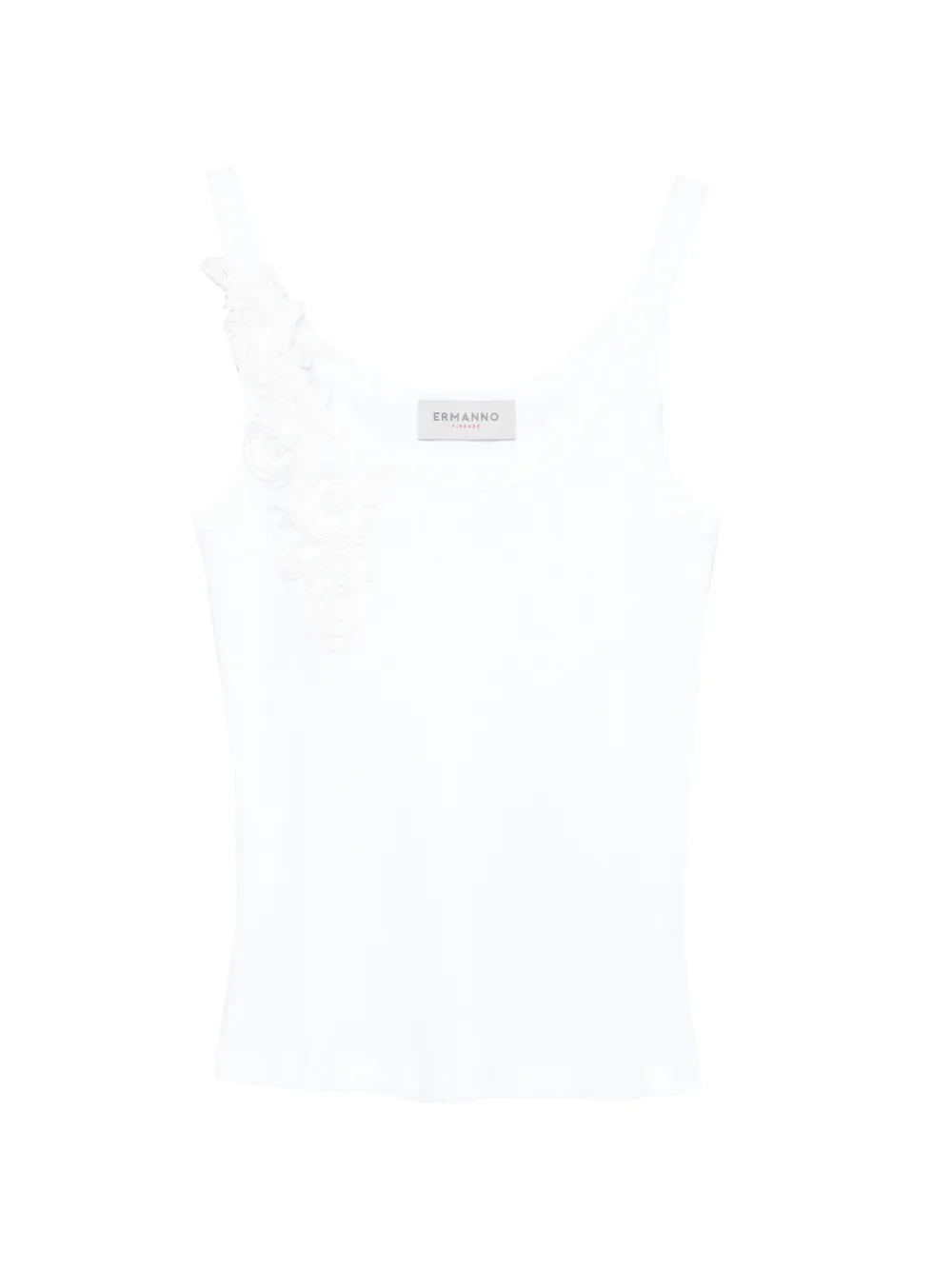 ERMANNO FIRENZE scoop-neck tank top - Bianco