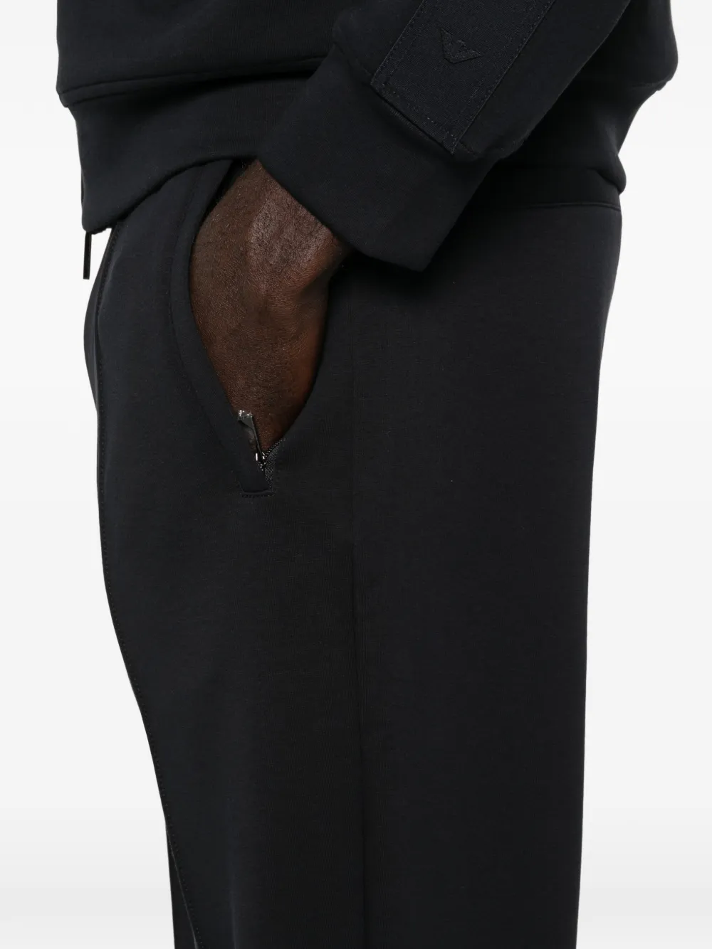 Emporio Armani Broek met naaddetail Zwart