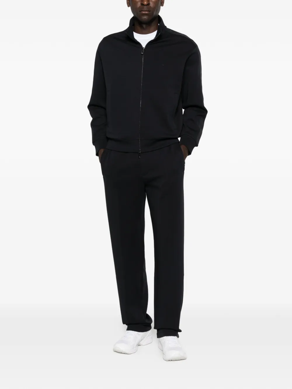 Emporio Armani Broek met naaddetail Zwart