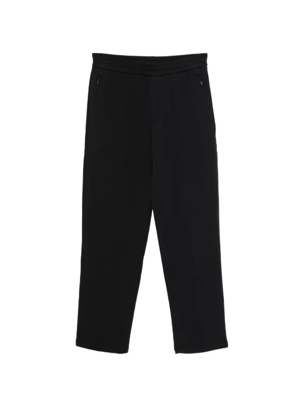Emporio Armani Seam Detail Trousers in Black