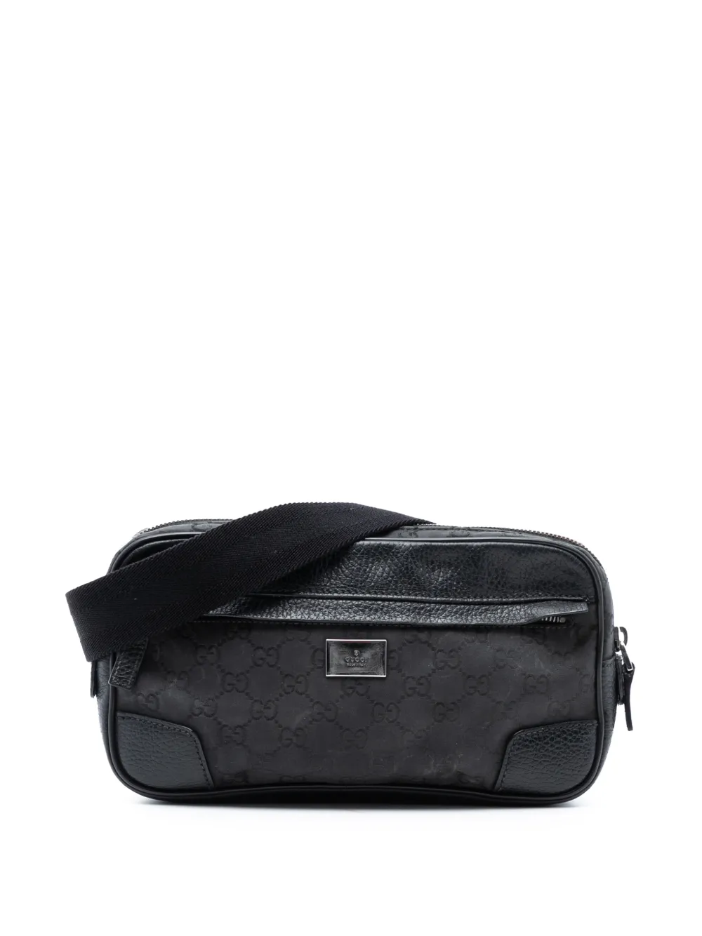 Gucci Pre-Owned 2016-2025 GG Nylon Waist Sling Bag belt bag - Nero