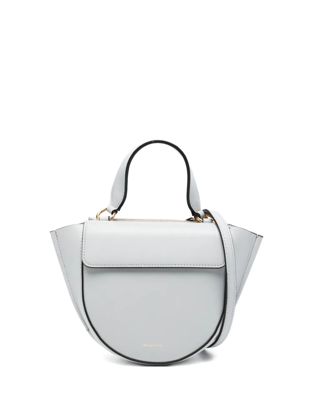 Wandler small Hortensia flap satchel cross body bag - Blu