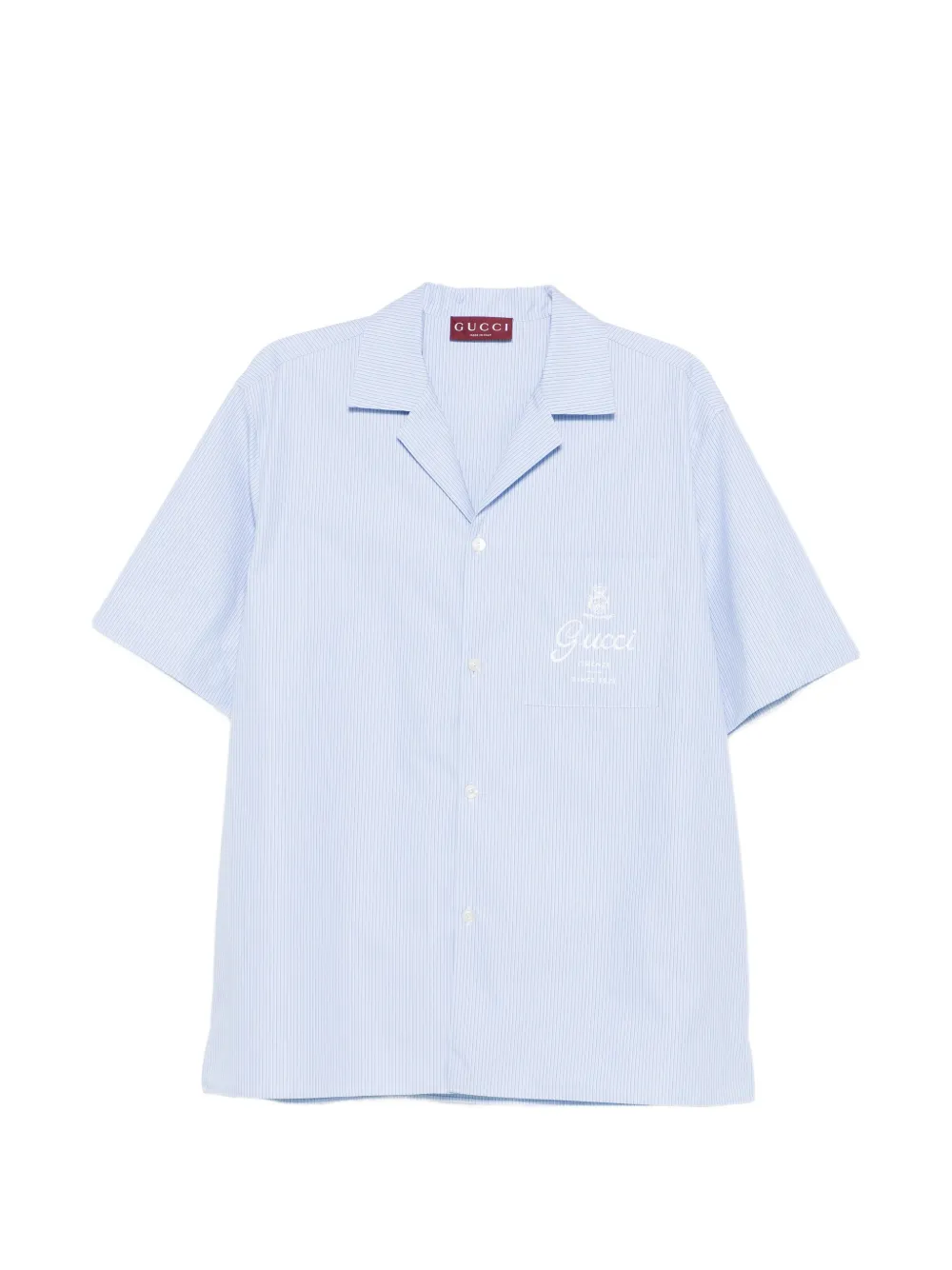 Gucci striped logo shirt - Blau