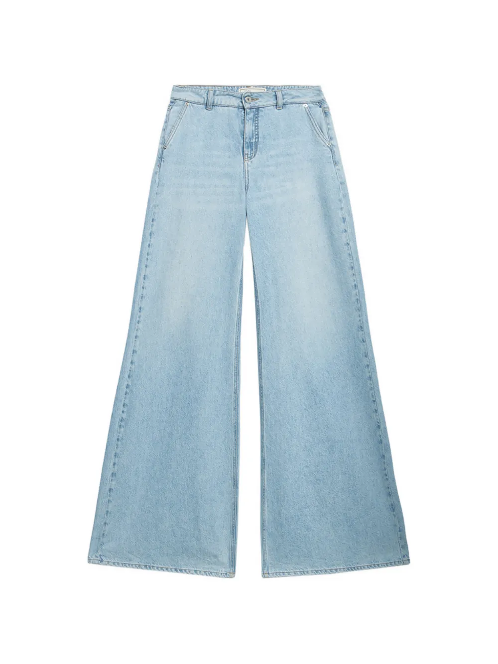 Blumarine stone washed palazzo pants