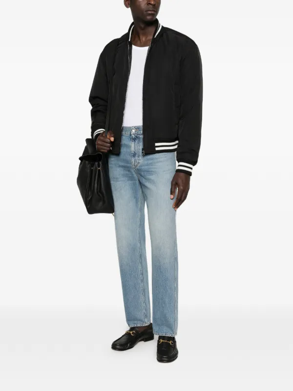 Gucci ジップアップ ボンバージャケット | ブラック | FARFETCH JP