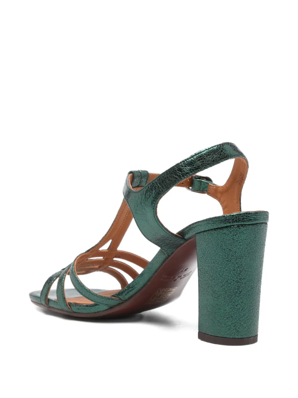 Chie Mihara Baby T-strap leather sandals Groen