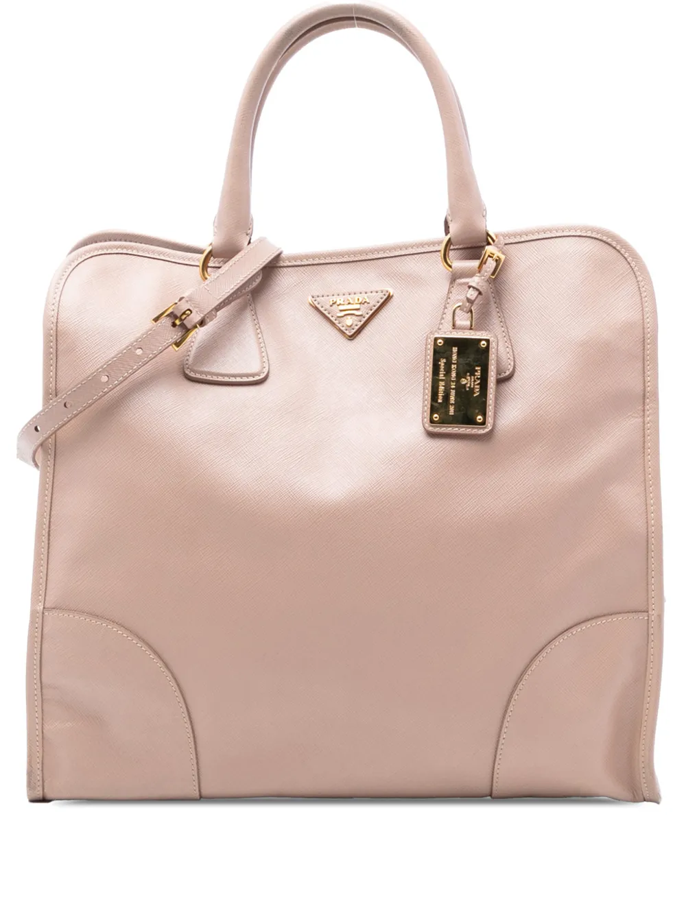 Prada Pre-Owned 2000-2025 Saffiano Lux Shopping Tote satchel - Rosa