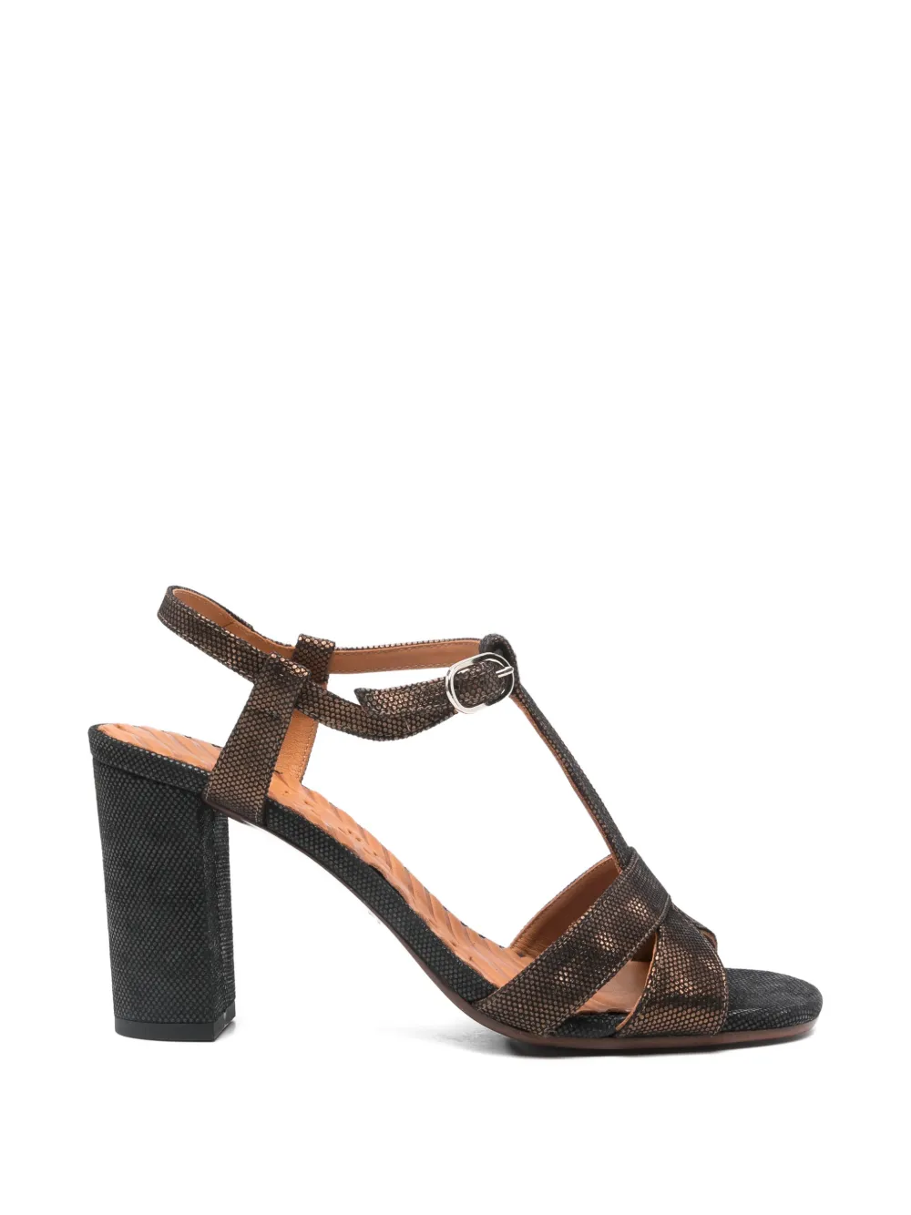 Chie Mihara Bafrica T-strap leather sandals Bruin
