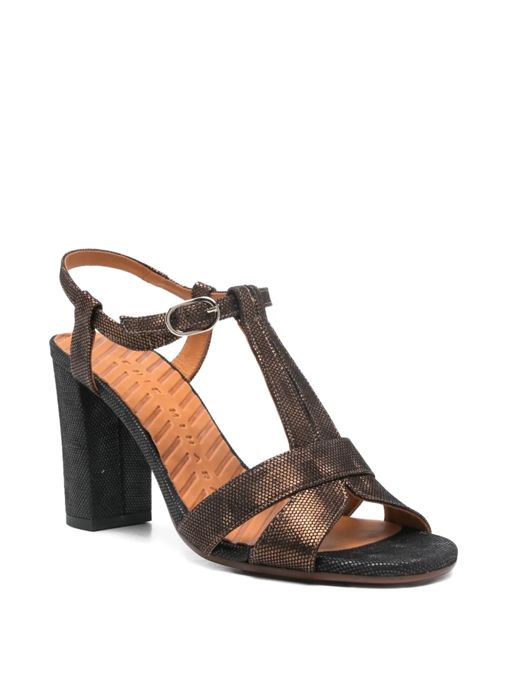 Chie Mihara Bafrica T-strap leather sandals Bruin