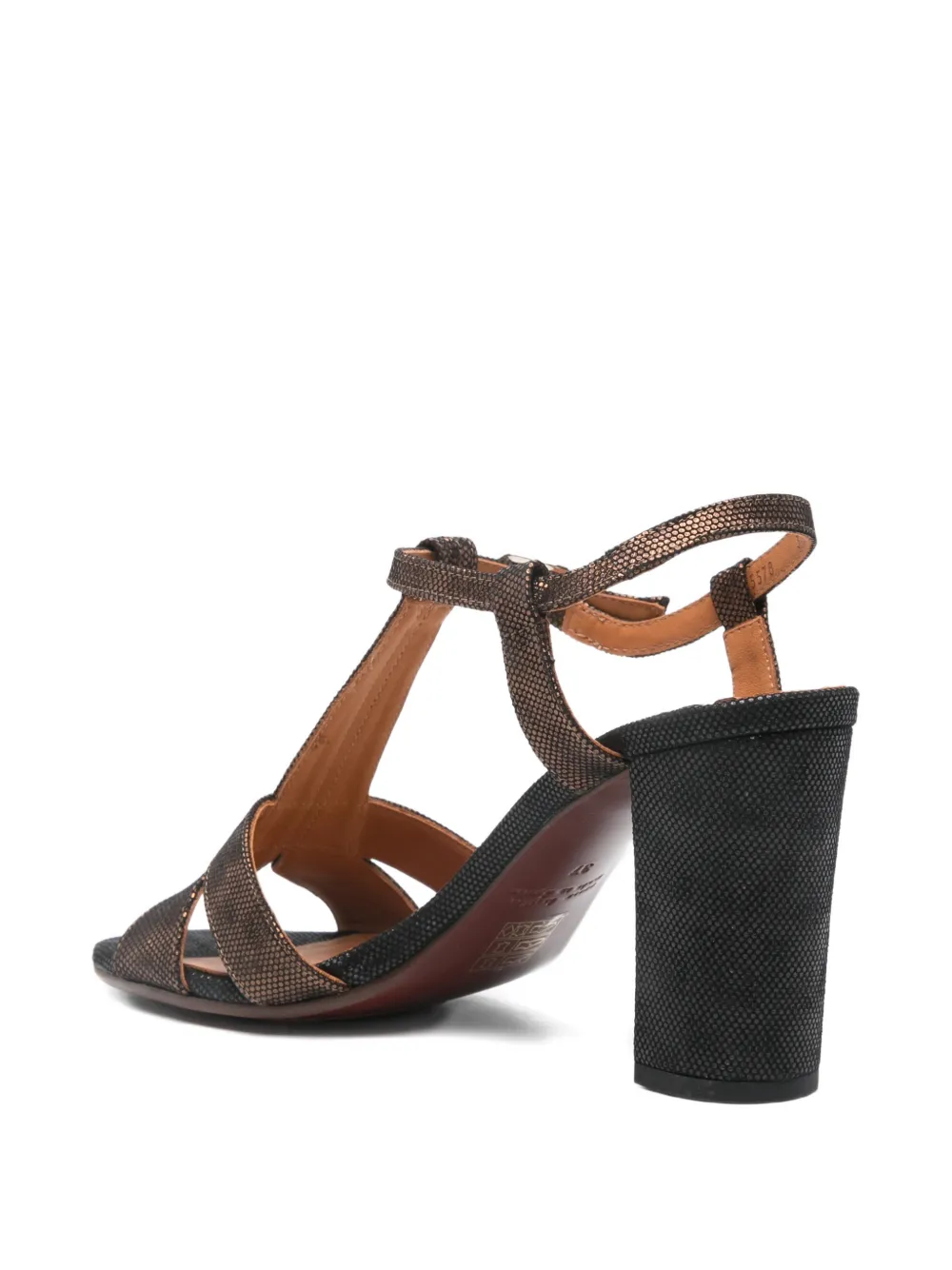 Chie Mihara Bafrica T-strap leather sandals Bruin