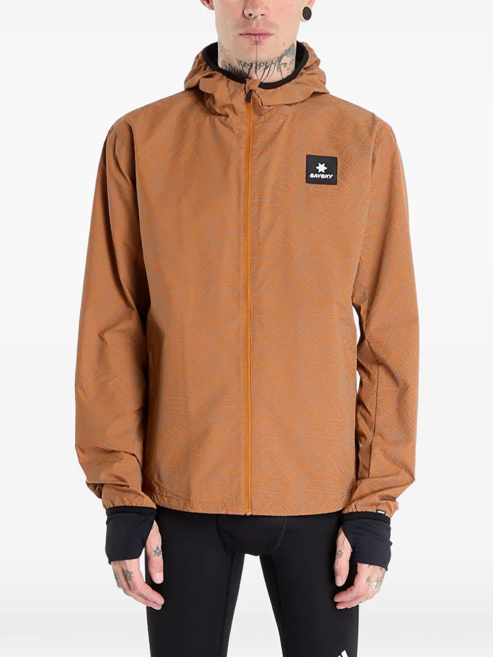  Saysky Blaze Hooded Jacket - Orange 