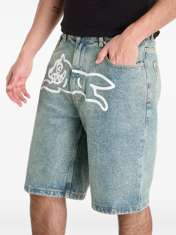 ICECREAM Running Dog Denim Shorts | Blue | FARFETCH