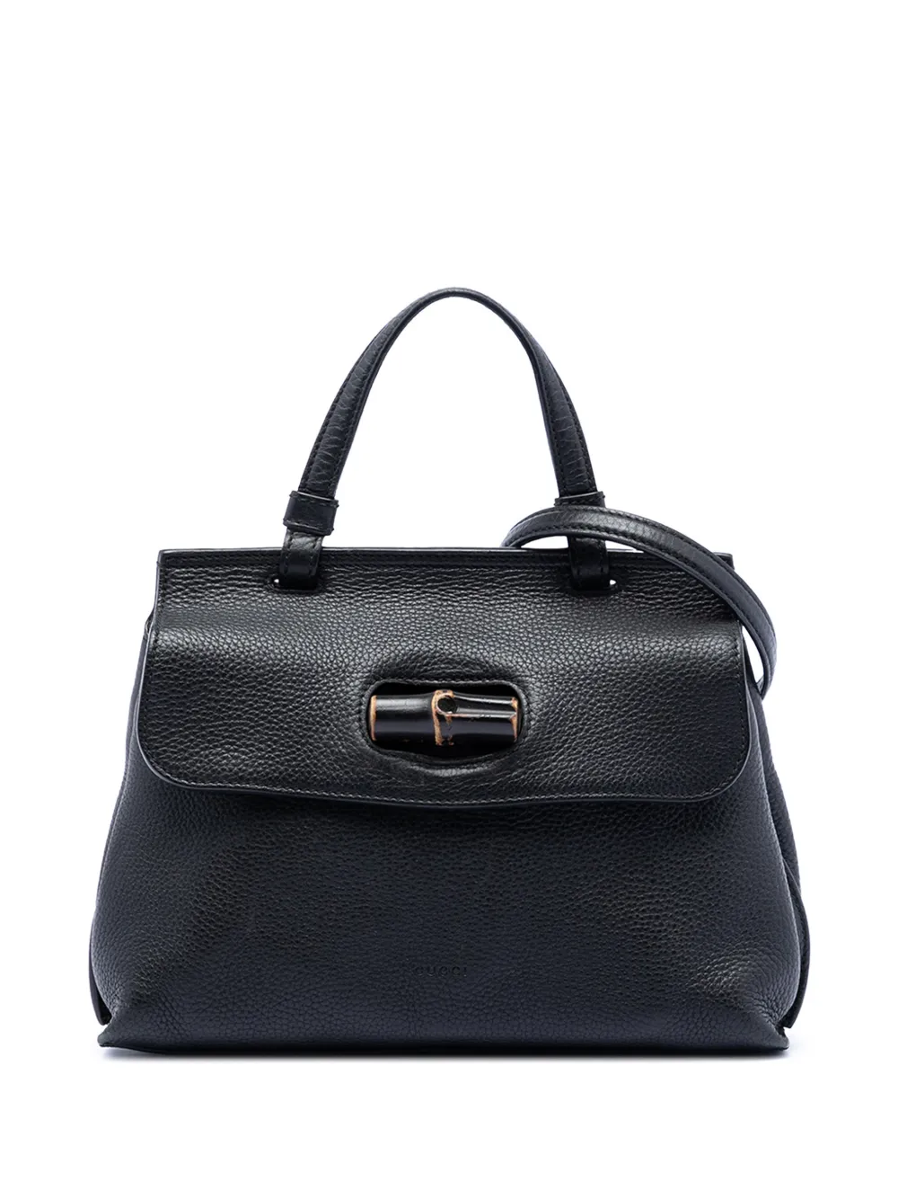 Gucci Pre-Owned 2016-2025 Small Leather Bamboo Daily satchel - Nero