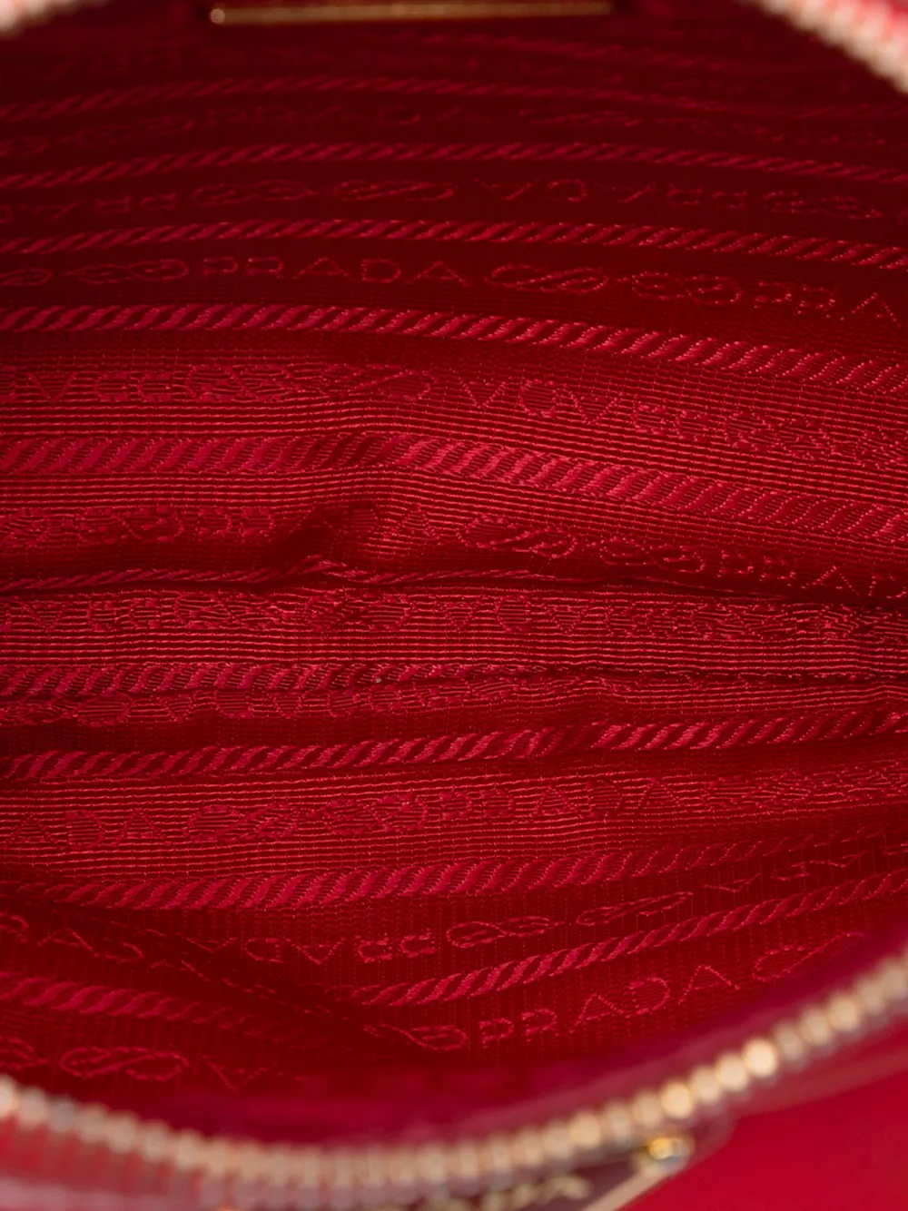 2013-2025 Saffiano Trimmed Tessuto Zip Top Crossbody Bag
