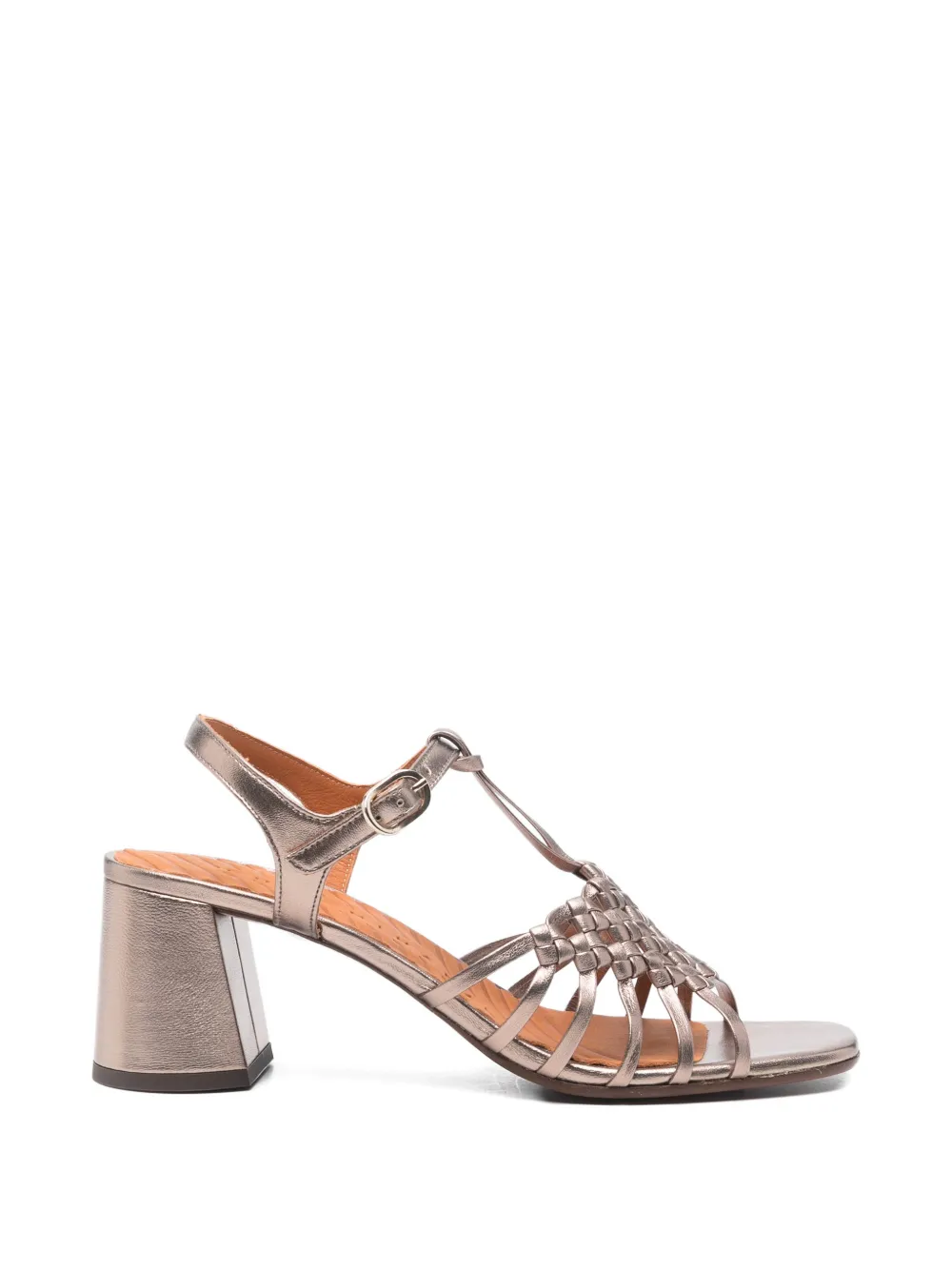 Chie Mihara Rybon woven-strap leather sandals Grijs
