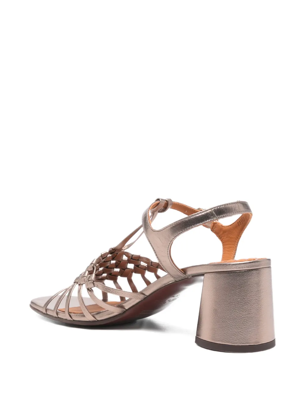 Chie Mihara Rybon woven-strap leather sandals Grijs
