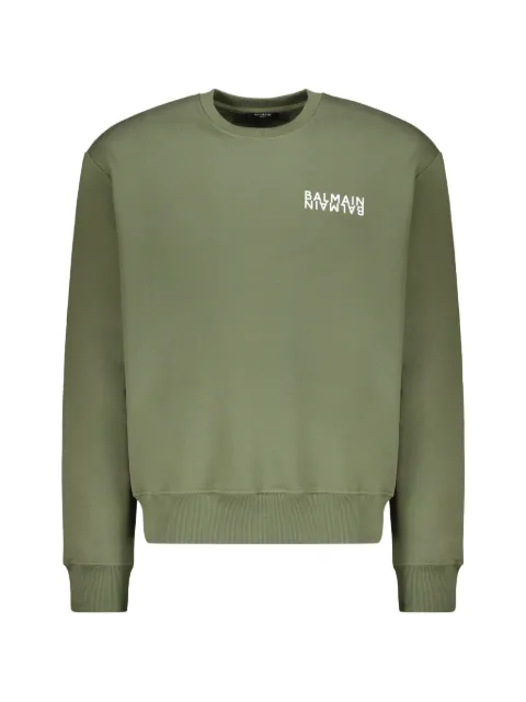 Balmain cotton logo sweatshirt