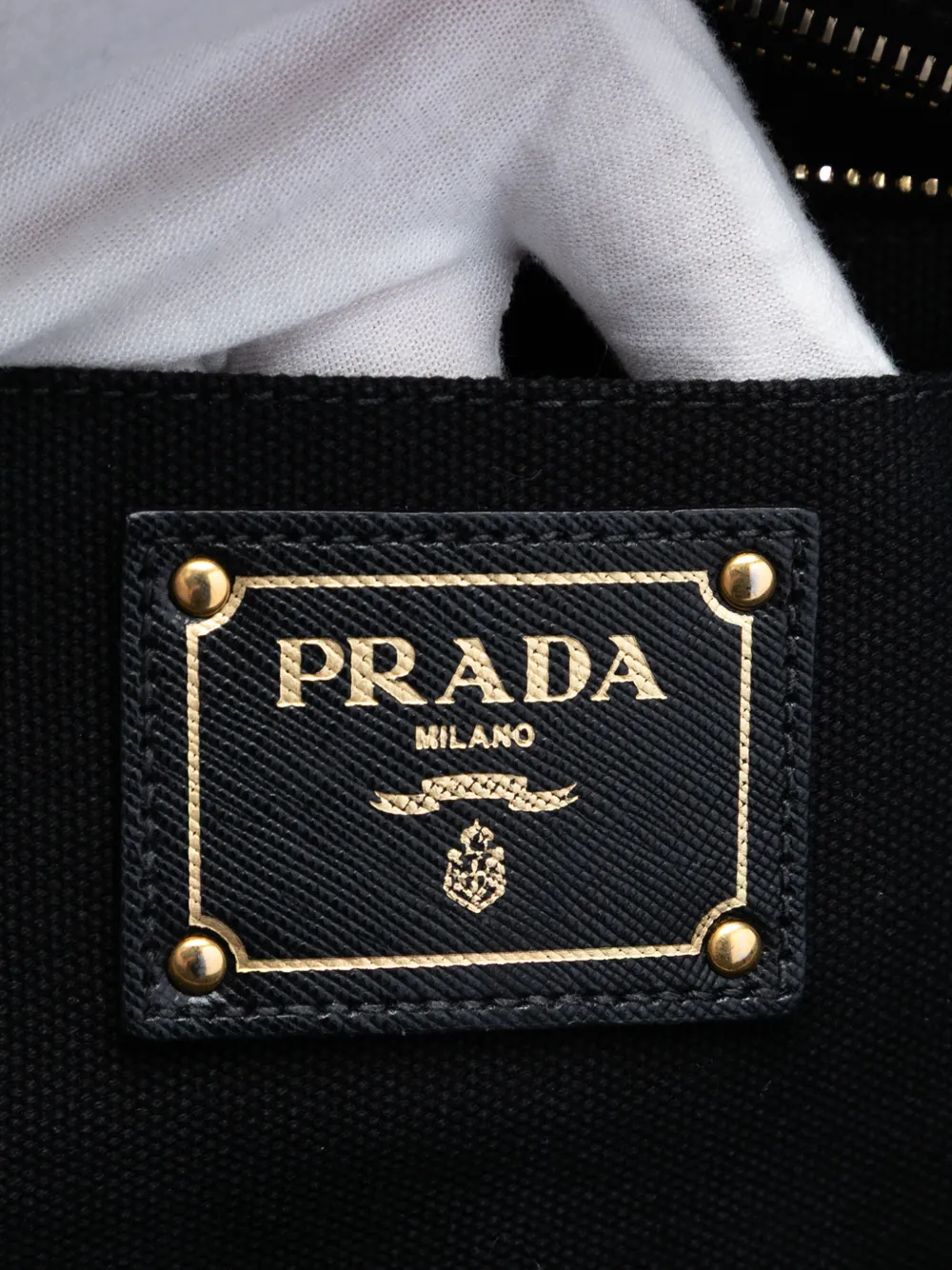 2000-2013 Canvas Canapa Studded Vernice Clutch Bag